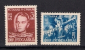 Yugoslavia 1951. National Uprising In Serbia  MNH Mi.658/59 - Nuovi
