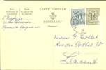 België Belgique Carte-postale 152 I FN 1954 Obl. Hermalle Vers Lincent 14 Mars 1958 - Tarjetas 1951-..