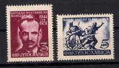 Yugoslavia 1951. National Uprising In Macedonia  MNH Mi.672/73 - Neufs