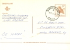 België Belgique Carte-postale 197 IV N 1990 Buzin Obl. Berchem Vers Bruxelles 05 Nov 1991 - Postcards 1951-..
