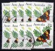 Australia 1983 Butterflies 30c Chlorinda Hairstreak Used  SG 792b - 10 Stamps - Collections