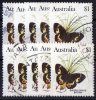 Australia 1983 Butterflies $1 Sword-Grass Brown Used  SG 806 - 10 Stamps - Verzamelingen