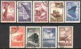Hungary C71-79 Used Airmail Set From 1950 - Used Stamps