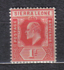 AP145 - SIERRA LEONE , Edoardo VII  Yvert N. 76. CA Mult  . - Sierra Leone (...-1960)