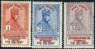 Hungary B32-34 Mint Hinged Semi-Postal High Values Of Set From 1914 - Unused Stamps