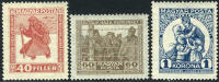 Hungary B69-71 Mint Hinged Semi-Postal Set From 1920 - Neufs