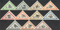 Hungary C96-106 Mint Hinged Airmails Set From 1952 (Birds) - Ongebruikt