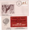 Delcampe - India FDC 1985 + Information / Technical Sheet, Nellie Sengupta  & Jatindra Mohan Sengupta, - FDC