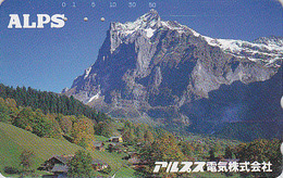 Télécarte Japon / 110-134308 - SUISSE Montagne - Mountain Japan Phonecard Telefonkarte Switzerland Schweiz - Site 79 - Gebirgslandschaften