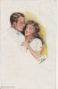 CHICKY SPARK, ROMANCE, GLAMOUR COUPLE Embraced Lovers, EX Cond. PC,  Not Mailed, Ca 1920s - Spark, Chicky