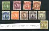 SVERIGE Yv.62/65* 67* 69/72* 100*  Cote Yv.  213 Euros - Unused Stamps