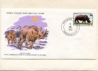 Republique Populaire Du Congo 1978. Rhinocéros. Diceros Bicornis. Neushoorn. FDC WWF. Fauna.Brazzaville. Good! - Rhinoceros