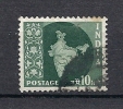 100   (OBL)   Y  &  T     (carte De L'inde)     "INDE" - Used Stamps