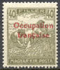 Hungary 1N9 Mint Hinged 40f French Occupation From 1919 - Ongebruikt