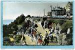 FOLKESTONE  - ZIG-ZAG PATH. LEAS  - TRES BELLE CARTE SM D ANIMEE -  NORMAN - Real Photo - Folkestone