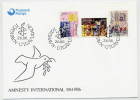 FAEROE ISLANDS 1986 Amnesty International Set On  FDC.  Michel 136-68 - Faeroër