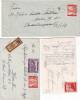 0193k: Rote Landschaftsprovisorien 1947- 1948: Zwei Bedarfsbriefe, Mit Reko !! - Storia Postale