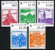 Hong Kong #606-10 Mint Hinged Landmarks Set From 1991 - Nuovi