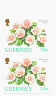 1993 - Guernsey 613a  Fiori / Rose   - Coppia    ----- - Rosen