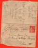 FRANCE  1927:_CARTE  LETTRE_N°283CL1_OBL  VOIR  SCAN - Cartoline-lettere