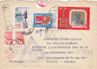 Registred Covers Send To Romania 1972 Nice Franking!! 5 Stamps Sent To  Romania. - Covers & Documents