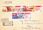 Registred Covers Send To Romania 1971 Nice Franking!! 3 Stamps Sent To  Romania. - Storia Postale