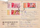 Registred Covers Send To Romania 1976 Nice Franking!! 3 Stamps Sent To  Romania. - Cartas & Documentos