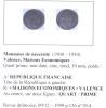 Monnaies De Nécessité, Valence (26-Drôme), Dauphiné - Altri & Non Classificati