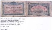 Lot De 3 Billets Des Chambres De Commerce, Grenoble (38-Isère), Dauphiné - Camera Di Commercio