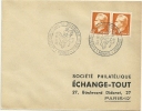 CHEVAL = MONACO 1952 = CACHET TEMPORAIRE Illustré D'un CAVALIER 'EXPOSITION POSTALE' - Postmarks