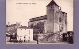 32 - Riscle - L'église - Editeur: ? N° 2 (attelage) - Riscle