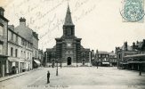 76-YVETOT...LA PLACE DE L'EGLISE....CPA ANIMEE - Yvetot