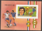 Gvinea Football Soccer FIFA World Cup Mexico 1986 Platini Block Imperf. MNH - 1986 – Mexiko