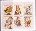 Gvinea 2001 Birds Owls Sheet Of 6 MNH MNH - Gufi E Civette