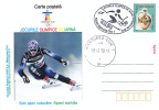 Jeux Olimpiques Vancouver 2010 SKI ,stamps Obliteration Concordante On Card - Romania. - Hiver 2010: Vancouver