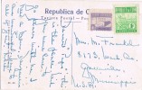 Postal De Habana (Cuba)  A Estados Unidos - Cartas & Documentos