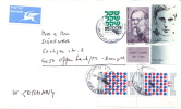 Israel 1984 Cover By Airmail To Germany Franked With Two Complete Issues (Leon Pinsker, Charles Wingate And AJJDC) - Lettres & Documents