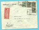 401+425 Op Brief Per EXPRES Met Telegraafstempel EDINGEN / ENGHIEN - 1934-1935 Léopold III