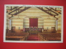 Morganfield KY  Interior Chapel Camp Breckinridge   1953 Cancel   Linen---  ===   --- Ref 250 - Otros & Sin Clasificación