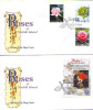 Norfolk - Roses, Set Of 2 FDC´s - Roses