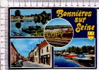 BONNIERES SUR SEINE -  La Rue Principale - Les Bords De Seine  -  4 Vues - Bonnieres Sur Seine