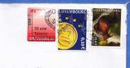 Luxembourg, Briefstück Mit 3 Fach Frankierung 2001 - Covers & Documents