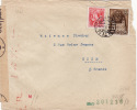 4363# HONGRIE LETTRE CENSURE ALLEMANDE BUDAPEST 1942 MAGYARORSZÁG NICE ALPES MARITIMES - Poststempel (Marcophilie)