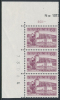 FINLAND/Finnland 1957 Definitives Buildings & Scenes, 60MK Olavinlinna Castle Corner Block Of 3** - Unused Stamps