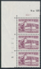 FINLAND/Finnland 1957 Definitives Buildings & Scenes, 60MK Olavinlinna Castle Corner Block Of 3** - Ungebraucht