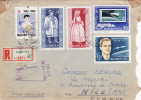 4360# HONGRIE LETTRE RECOMMANDEE BANDE FERMETURE DES DOUANES HONGROISES MABEOSZ 1963 MAGYARORSZÁG NICE ALPES MARITIMES - Postmark Collection