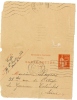 REF LDR5 / 6 - CARTE LETTRE PAIX 50c PARIS / LA GARENNE COLOMBES 31/12/1935 - Kaartbrieven