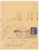 REF LDR5 / 6 - CARTE LETTRE PAIX 65c PARIS / LA GARENNE COLOMBES 19/3/1938 - Cartoline-lettere