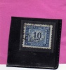 ITALIA REPUBBLICA ITALY REPUBLIC 1947 1954 SEGNATASSE POSTAGE DUE TAXES TASSE LIRE 10 RUOTA I WHEEL USATO USED OBLITERE´ - Taxe