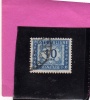 ITALIA REPUBBLICA ITALY REPUBLIC 1947 1954 SEGNATASSE POSTAGE DUE TAXES TASSE LIRE 10 RUOTA 3 WHEEL USATO USED OBLITERE´ - Strafport